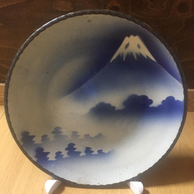 明治時代 伊万里焼 富士山