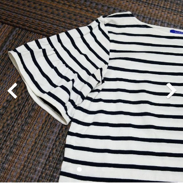 BURBERRY BLUE LABEL(バーバリーブルーレーベル)のブルーレーベル・クレストブリッジ　ボーダーTシャツ38 レディースのトップス(Tシャツ(半袖/袖なし))の商品写真