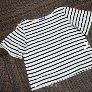 バーバリーブルーレーベル(BURBERRY BLUE LABEL)のブルーレーベル・クレストブリッジ　ボーダーTシャツ38(Tシャツ(半袖/袖なし))