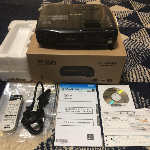 取寄せ発送品 専用 美品 EPSON プロジェクター EH-TW410 使用頻度少 スマホ/家電/カメラ