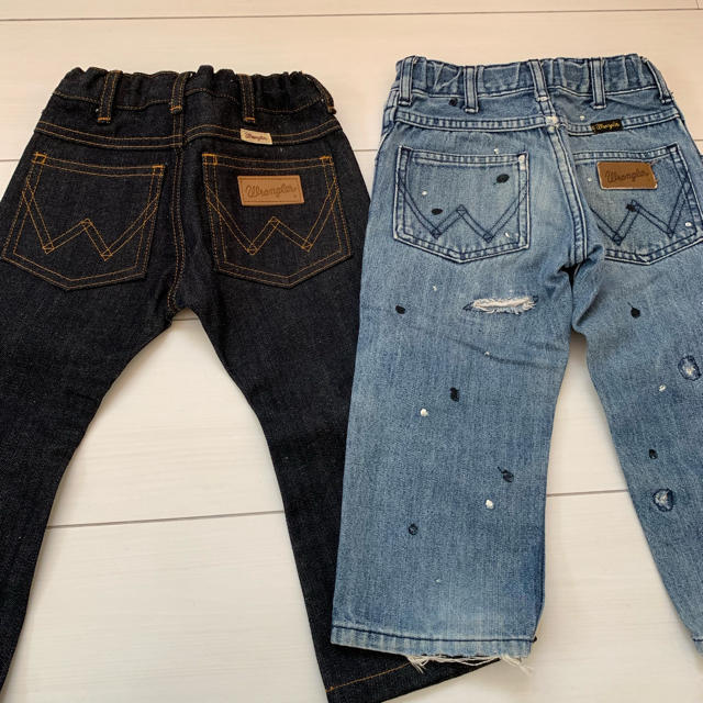 Wrangler(ラングラー)のラングラーデニム2枚セット キッズ/ベビー/マタニティのキッズ服女の子用(90cm~)(パンツ/スパッツ)の商品写真