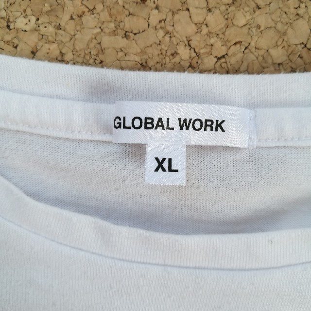 GLOBAL WORK(グローバルワーク)のGLOBAL WOLK レース付きTシャツ XL 女の子 130㎝ キッズ/ベビー/マタニティのキッズ服女の子用(90cm~)(Tシャツ/カットソー)の商品写真