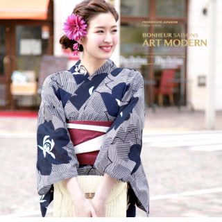 ボヌール(Bonheur)の【新品】bonheur saisons Jec art modern 浴衣セット(浴衣)