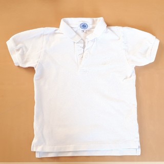 ジェイプレス(J.PRESS)のキッズ　ポロシャツ　白　110　 半袖(Tシャツ/カットソー)