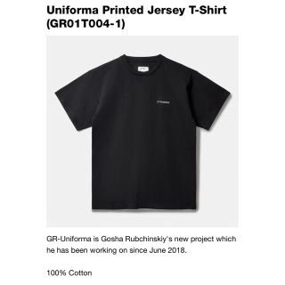 新品未使用 gr-uniforma tシャツ Lサイズ 黒