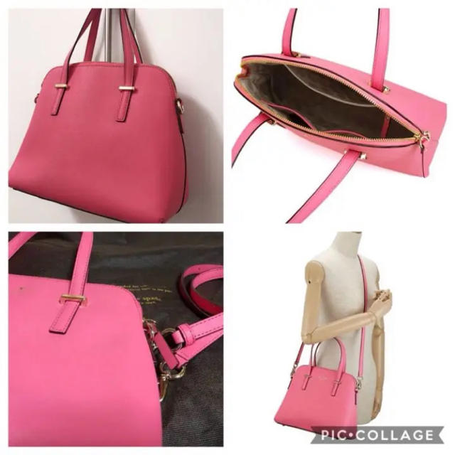 kate spade new york(ケイトスペードニューヨーク)のkate spade ケイトスペード 2wayハンドバッグ ピンク レディースのバッグ(ハンドバッグ)の商品写真