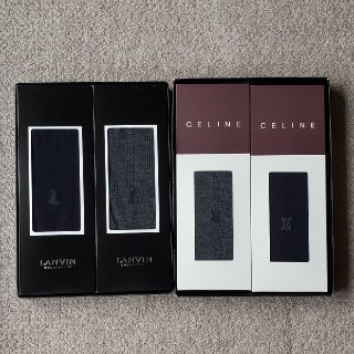 セリーヌ(celine)の【エース様専用】男性靴下　CELINE・LANVIN　計４束(ソックス)