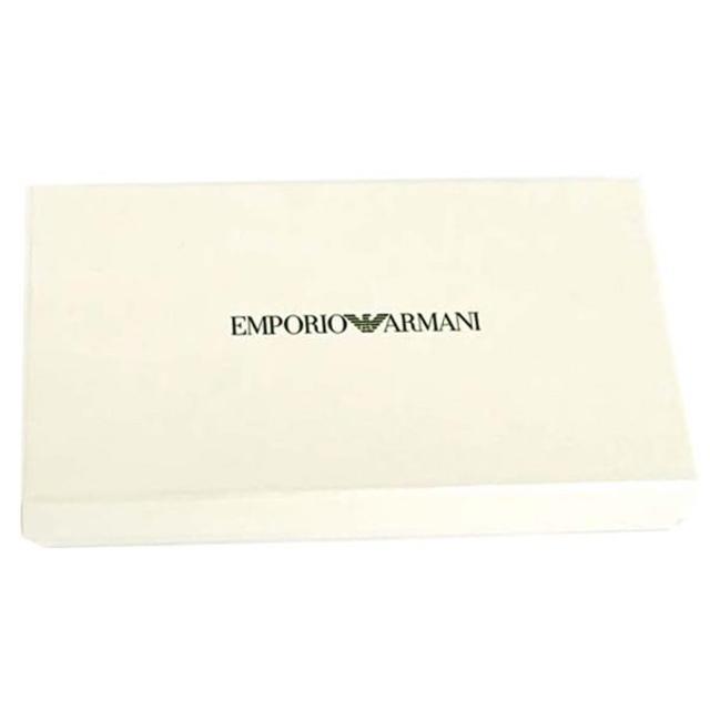 Emporio Armani(エンポリオアルマーニ)の【新品】　アルマーニ ラウンドファスナー長財布 レザー　ブラック  メンズのファッション小物(長財布)の商品写真