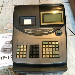 カシオ(CASIO)のカシオ レジスター TE-120 ブラック(店舗用品)