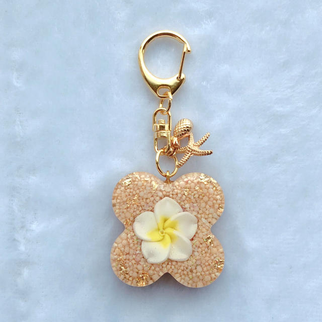 Plumeria オルゴナイト キーホルダー✨