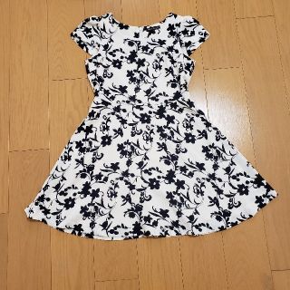 ミッシュマッシュ(MISCH MASCH)のミッシュマッシュ 花柄ワンピース モノクロ(ひざ丈ワンピース)