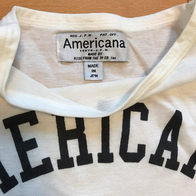 AMERICANA(アメリカーナ)の【Americana】アメリカーナロゴTシャツ レディースのトップス(Tシャツ(半袖/袖なし))の商品写真