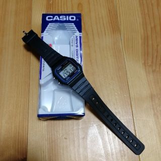 カシオ(CASIO)のチープカシオ　スタンダードデジタルウォッチ　F-91W-1JF　(腕時計(デジタル))