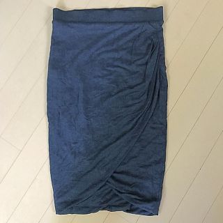 ザラ(ZARA)の【ZARA】ウエストゴム仕様★巻きスカート風デザインスカート(ひざ丈スカート)