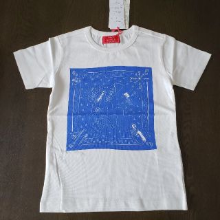 クリフメイヤー(KRIFF MAYER)の50%off【新品】KRIFF MAYER　バンダナ柄メッセージTシャツ 110(Tシャツ/カットソー)