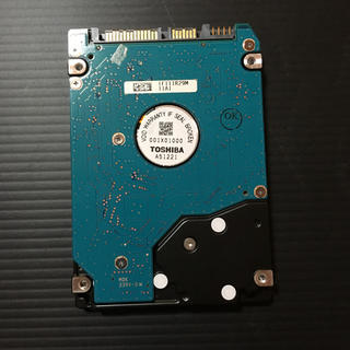 トウシバ(東芝)のTOSHIBA HDD 2.5インチ 160GB  非AFT 中古品(PCパーツ)
