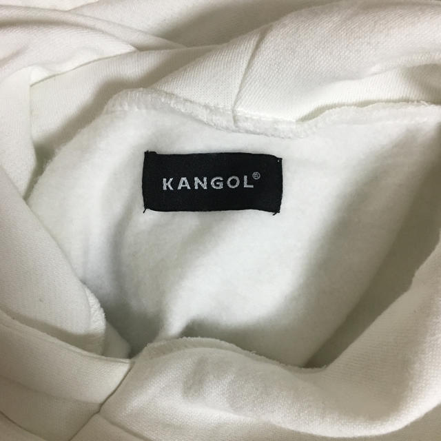 KANGOL(カンゴール)のKANGOL 別注起毛ビッグシルエットパーカー 白 ユニセックス メンズのトップス(パーカー)の商品写真