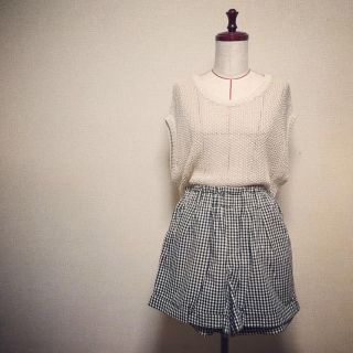 ユニクロ(UNIQLO)の☆サマーニット&ショートパンツ☆(セット/コーデ)