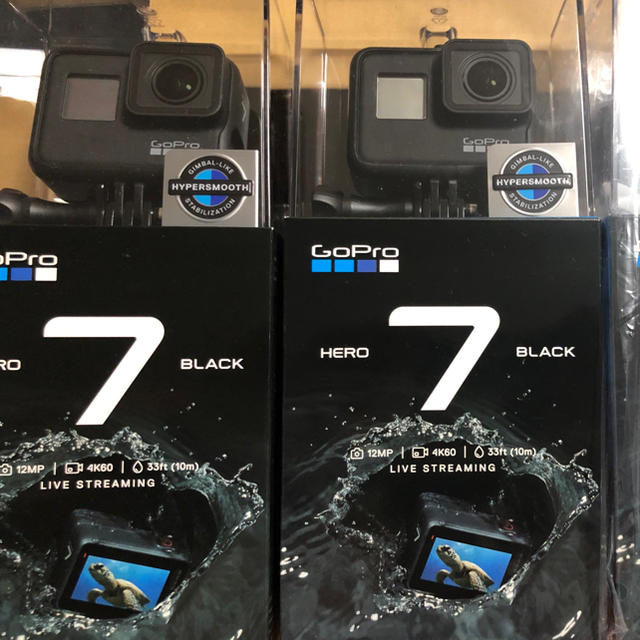 2台 即納 新品未開封 Go Pro HERO7 BLACK 4k