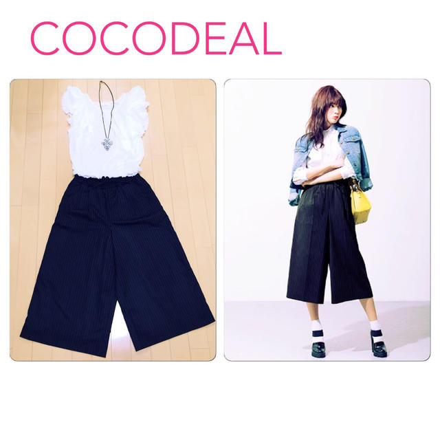 COCO DEAL(ココディール)のCOCODEAL♡ストライプガウチョ レディースのパンツ(その他)の商品写真