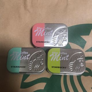 スターバックスコーヒー(Starbucks Coffee)の専用 スターバックス アフターコーヒーミント ミント缶のみ 3点(小物入れ)