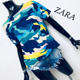 ザラ(ZARA)のZARA＊カモフラTOPS(Tシャツ(半袖/袖なし))