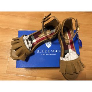 バーバリーブルーレーベル(BURBERRY BLUE LABEL)のBLUE LABEL CRESTBRIDGE  フラットサンダル 24cm(サンダル)