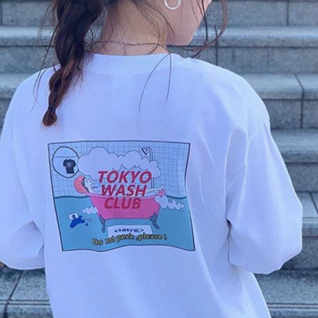 人気ブランドの tokyo wash club × ciatre ロンT -Tシャツ/カットソー