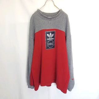 アディダス(adidas)の90s★古着 old adidas 銀タグ ビッグロゴ スウェット トレーナー(スウェット)