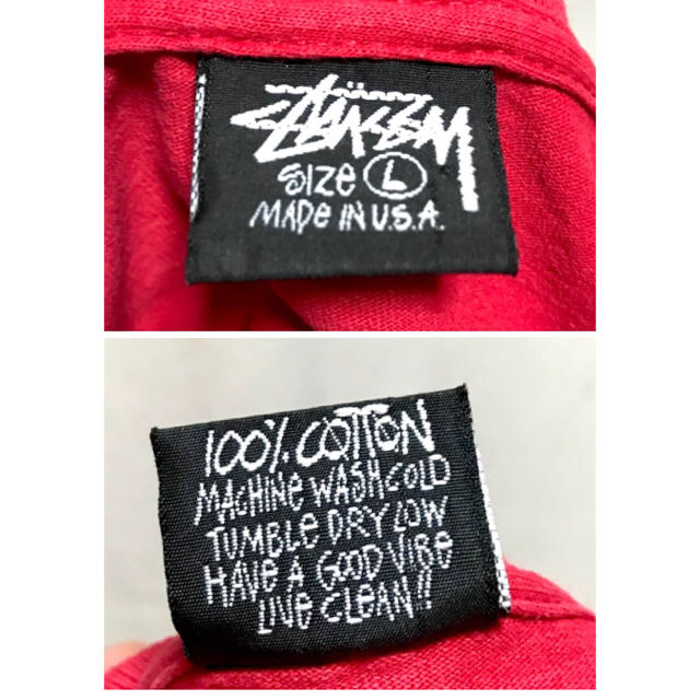 STUSSY - vintage 80s90s oldstussy 黒タグ スカルフラワーTシャツの