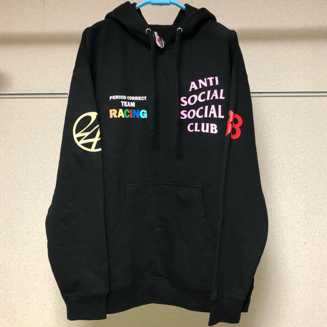 anti social social club /Race Hoodie /Lパーカー