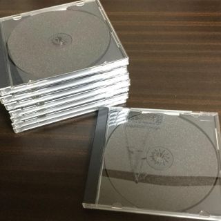 CD・CD-R・DVDケース（８個セット）(CD/DVD収納)