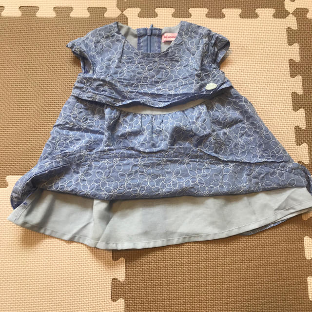 mikihouse(ミキハウス)のミキハウス花柄ワンピース キッズ/ベビー/マタニティのベビー服(~85cm)(ワンピース)の商品写真