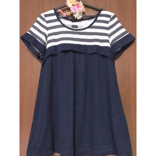 ページボーイ(PAGEBOY)のボーダーチュニック☆美品(チュニック)