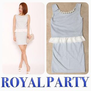 ROYAL PARTY パールネックレス付き セットアップ