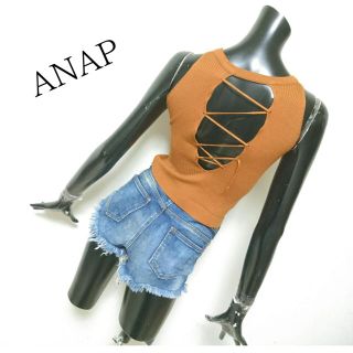 アナップ(ANAP)のANAP＊スピンドルTOPS(カットソー(半袖/袖なし))