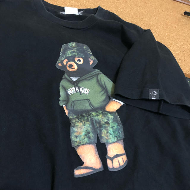 nitraid(ナイトレイド)の中古 nitraid ナイトレイド ベア BEAR Tシャツ M メンズのトップス(Tシャツ/カットソー(半袖/袖なし))の商品写真