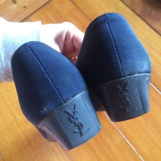 サンローラン(Saint Laurent)のYSL♡パンプス ネイビー 正規品(ハイヒール/パンプス)