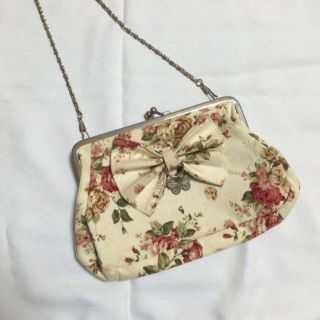 アナスイ(ANNA SUI)のANNA SUI♡薔薇柄チェーンバッグ(クラッチバッグ)