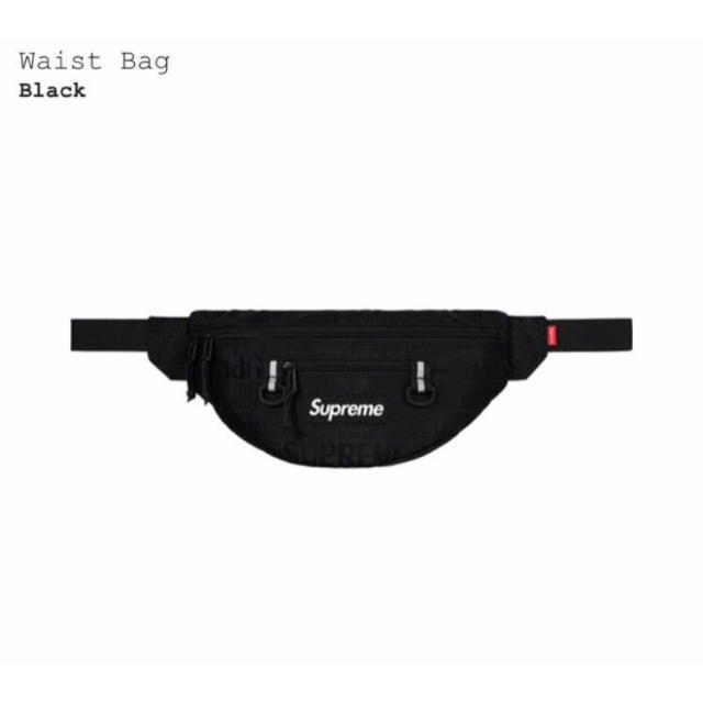 supreme ウエストバッグ　19ss ブラック