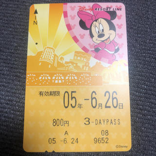 ディズニー(Disney)のディズニーリゾートライン 使用済み切符(遊園地/テーマパーク)