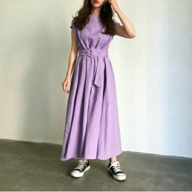 mite linen maxi dress レディースのワンピース(ロングワンピース/マキシワンピース)の商品写真