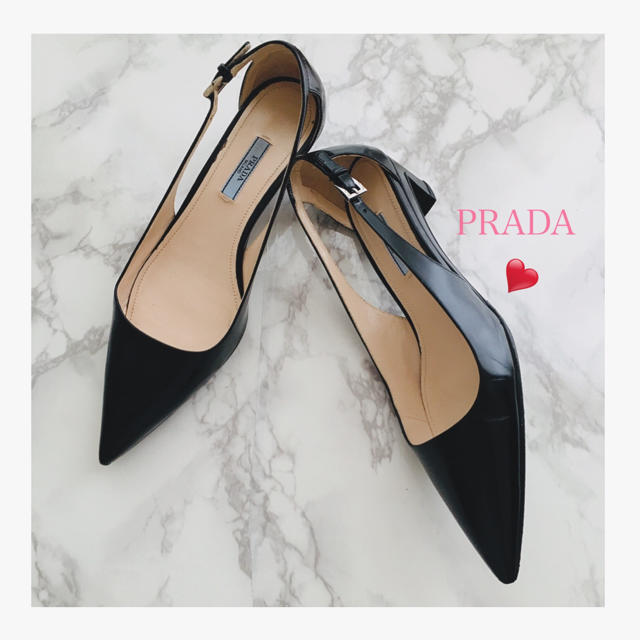 ハイヒール/パンプスaさま専用❤︎ PRADA 1回のみ着用 プラダ ブラック パンプス