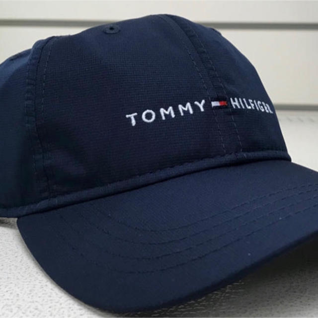 TOMMY HILFIGER(トミーヒルフィガー)の【新品レア】Tommy Hilfiger USA 帽子 ネイビー フリー メンズの帽子(キャップ)の商品写真