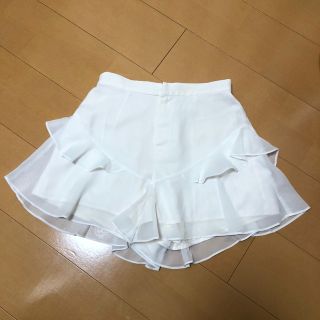 スナイデル(SNIDEL)のsnidel オーガンジー フリルショートパンツ(ショートパンツ)