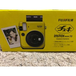 フジフイルム(富士フイルム)の富士フイルム チェキ instax mini70 イエローカラー(フィルムカメラ)