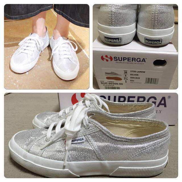 SUPERGA(スペルガ)のスペルガ★シルバースニーカー38 レディースの靴/シューズ(スニーカー)の商品写真