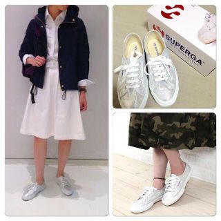 スペルガ(SUPERGA)のスペルガ★シルバースニーカー38(スニーカー)