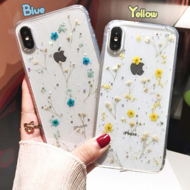 花柄 iPhoneケース ハンドメイド 6/7/8/X/XS/XRの通販 by meow♡shop's｜ラクマ