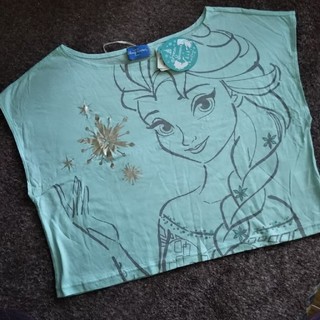 ディズニー(Disney)の新品ディズニーランド購入エルサTシャツ アナと雪の女王(Tシャツ(半袖/袖なし))